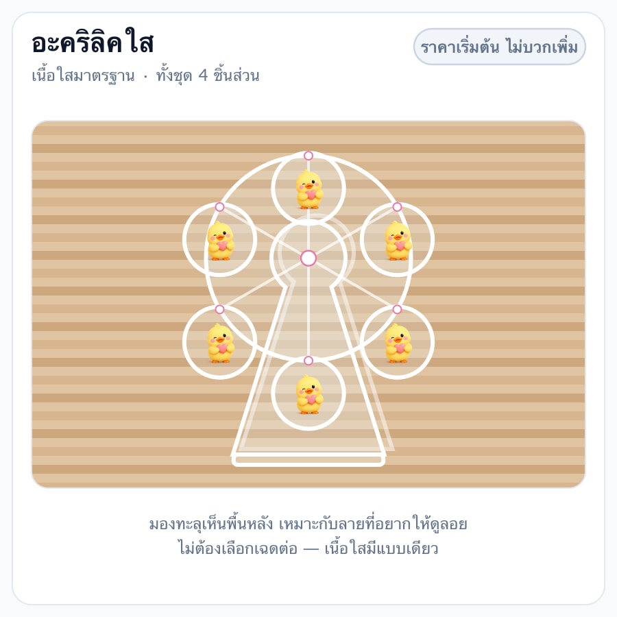 อะคริลิคใส