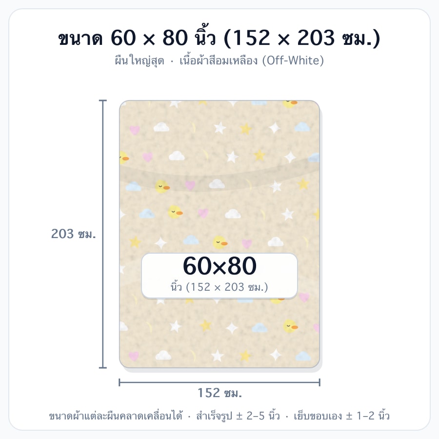 60x80นิ้ว