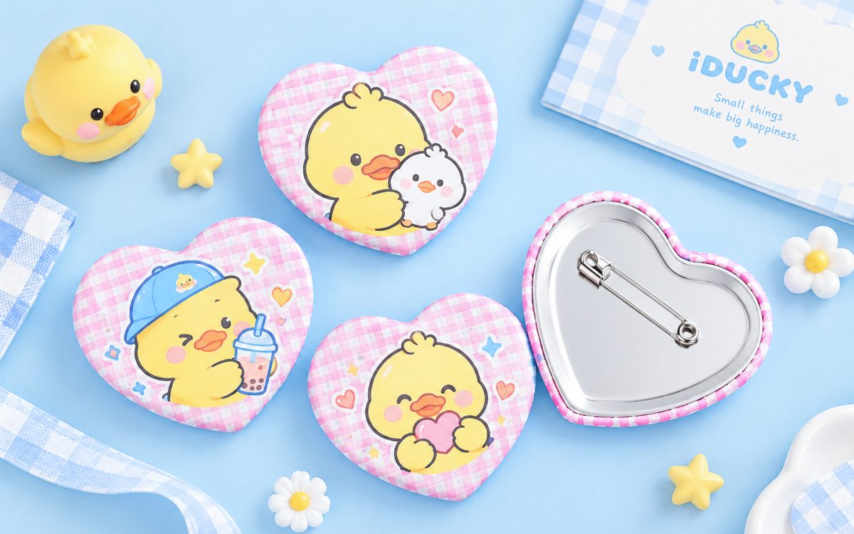 ขนาดกลัดพลาสติก (Brooch Badge)