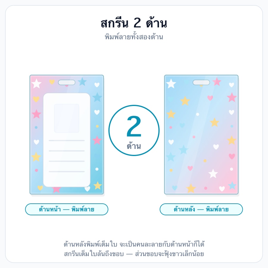 สกรีน 2 ด้าน