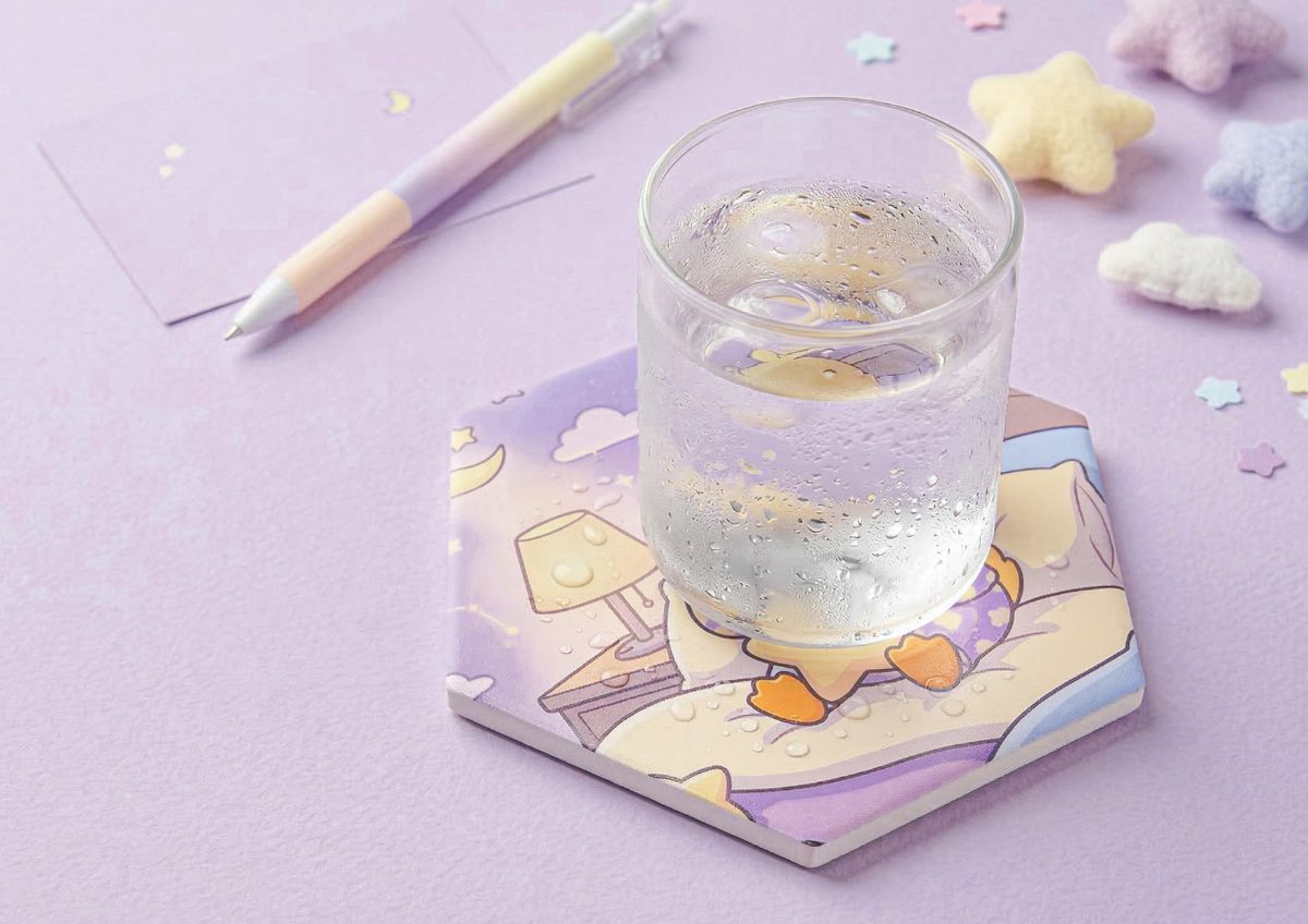 แผ่นหินรองแก้วน้ำ (Coaster Ceramic)