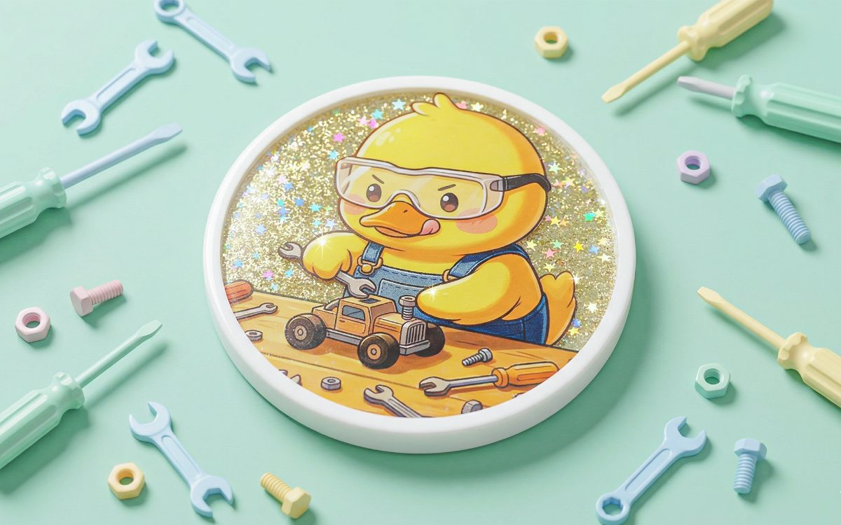 แผ่นรองแก้วกลิสเตอร์ (Coasters Glitter)