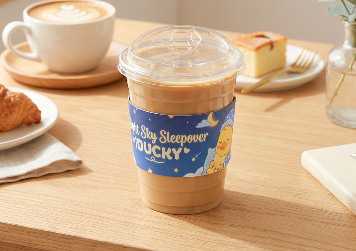 ปลอกสวมแก้วแบบกระดาษ (Cup Sleeve)