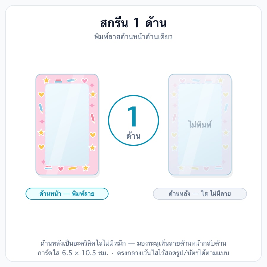 สกรีน 1 ด้าน