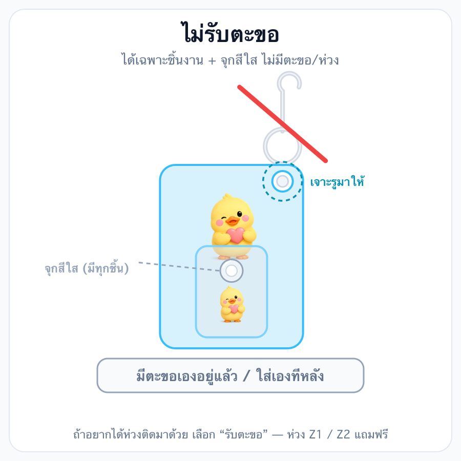 ไม่รับตะขอ