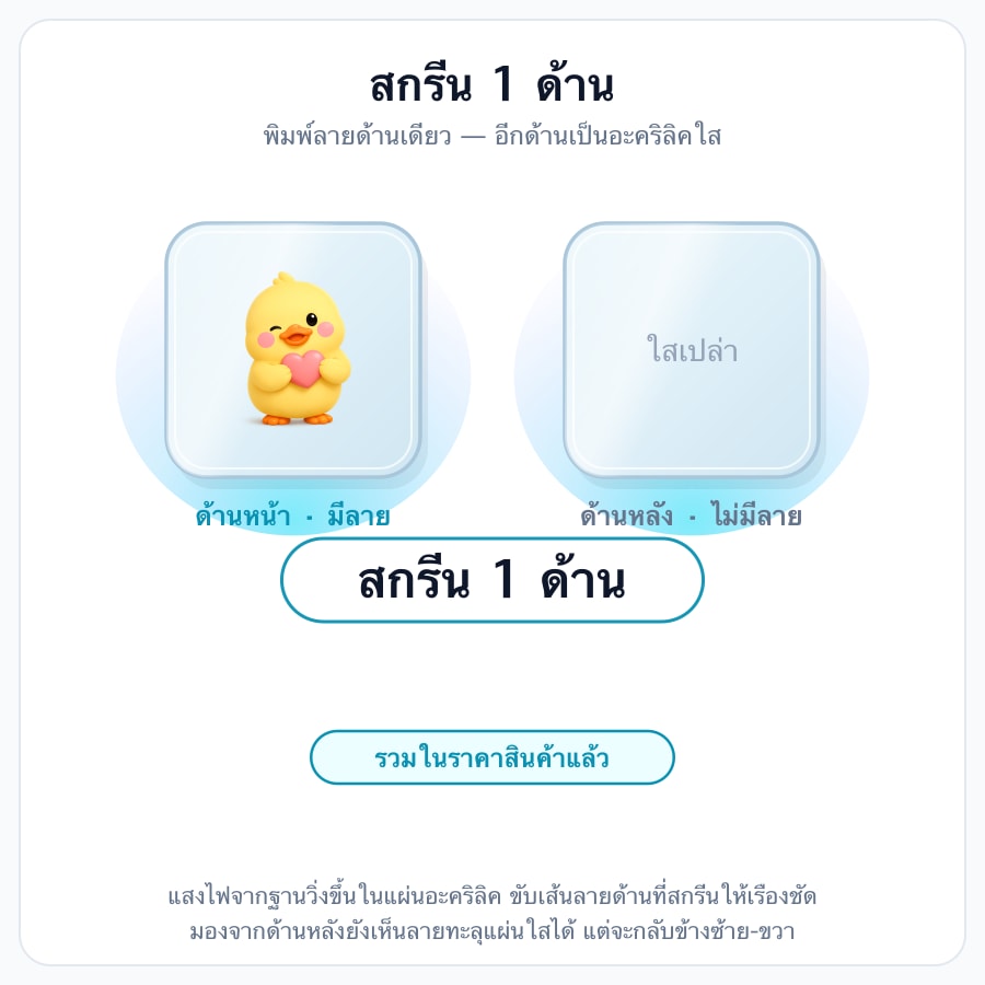 สกรีน 1 ด้าน
