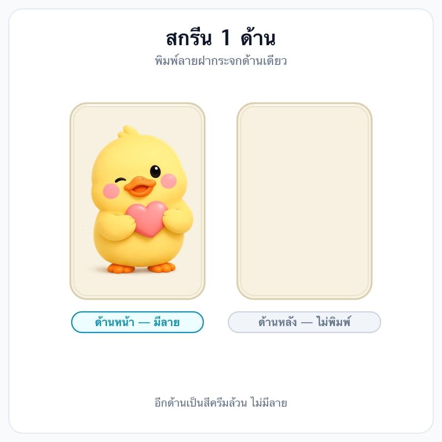 สกรีน 1 ด้าน