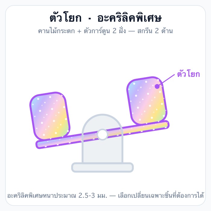 อะคริลิคพิเศษ (กลิตเตอร์ · โฮโลแกรม)
