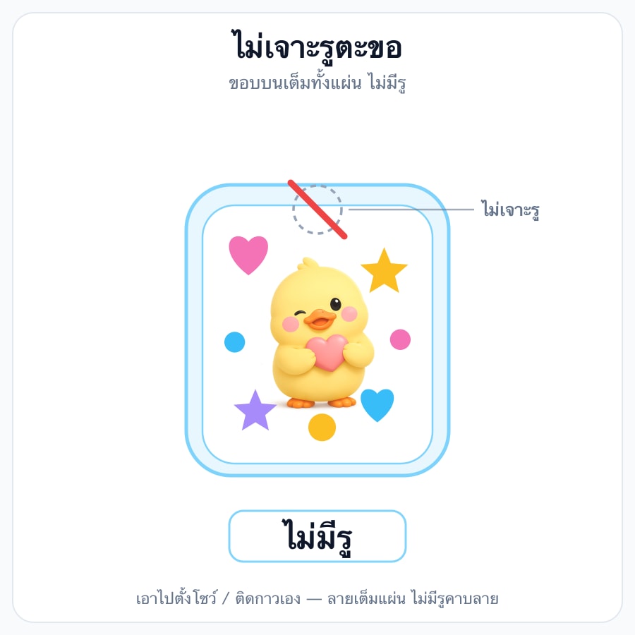 ไม่เจาะรูตะขอ