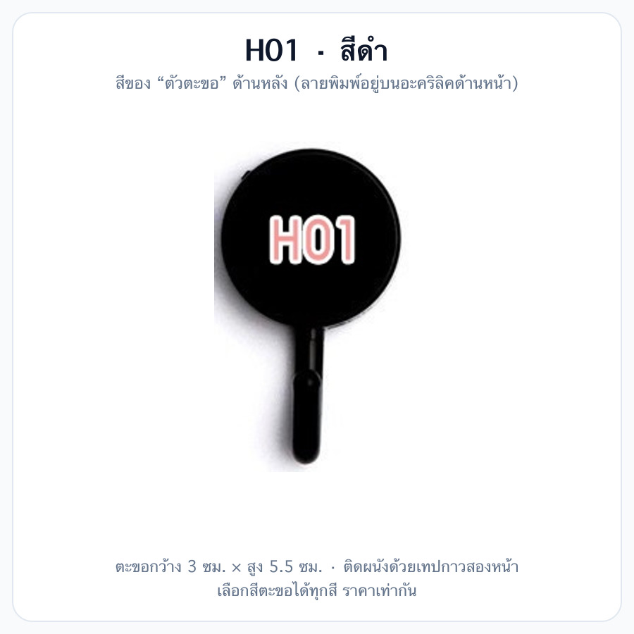 H01 สีดำ