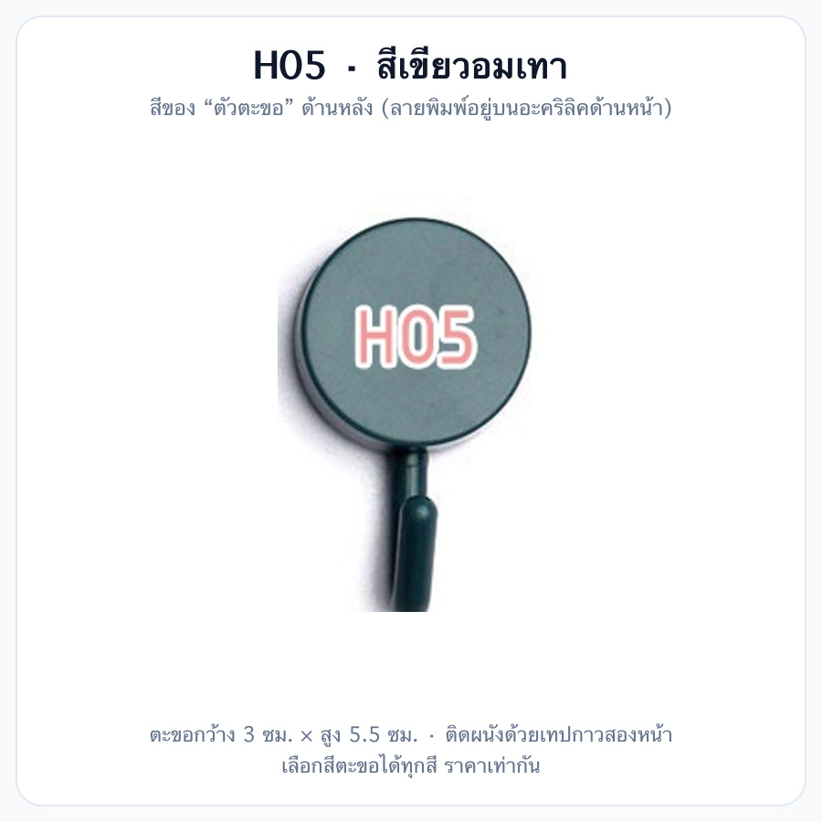 H05 สีเขียวอมเทา