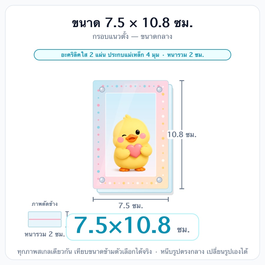 7.5x10.8x2cm