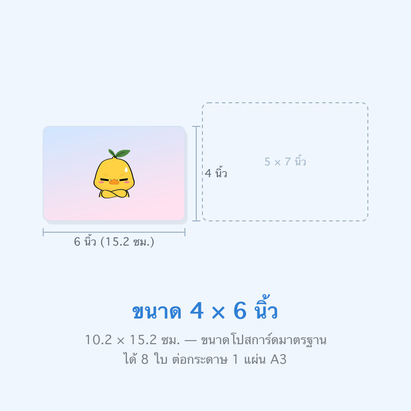 4 × 6 นิ้ว