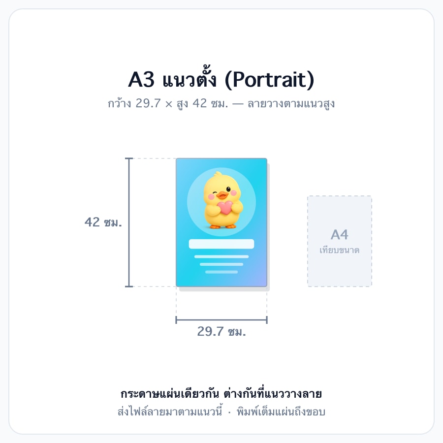 A3 | แนวตั้ง