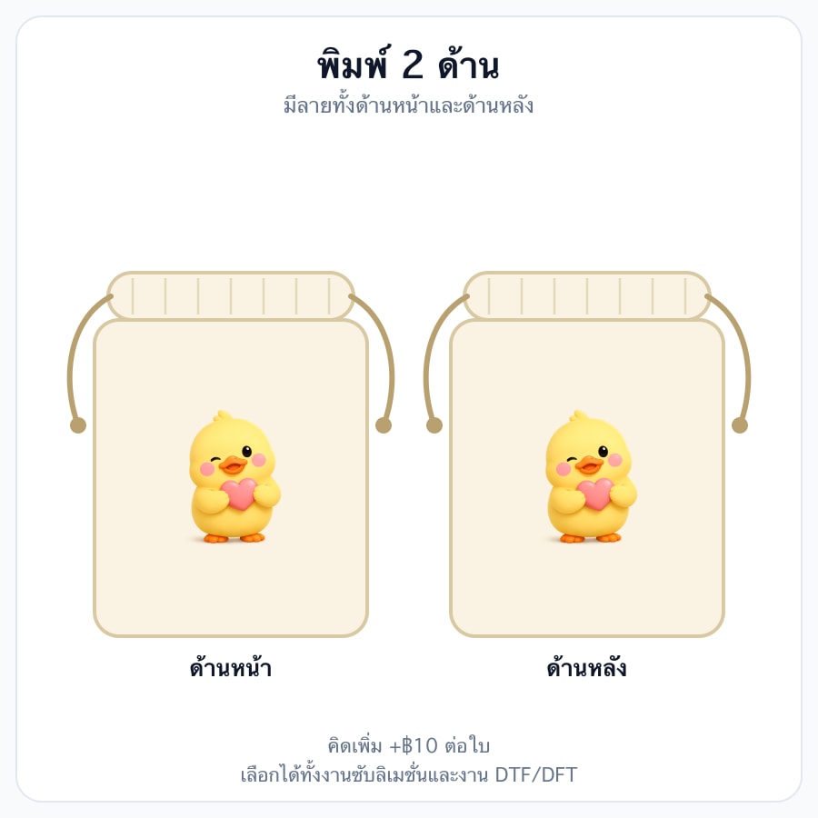 สกรีน 2 ด้าน