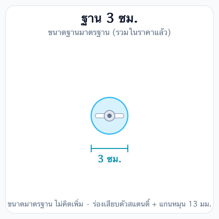 3 ซม. (มาตรฐาน)