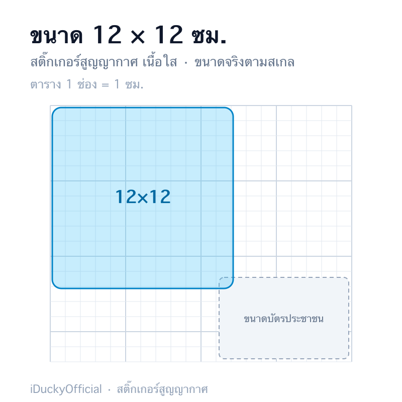 12×12 ซม.