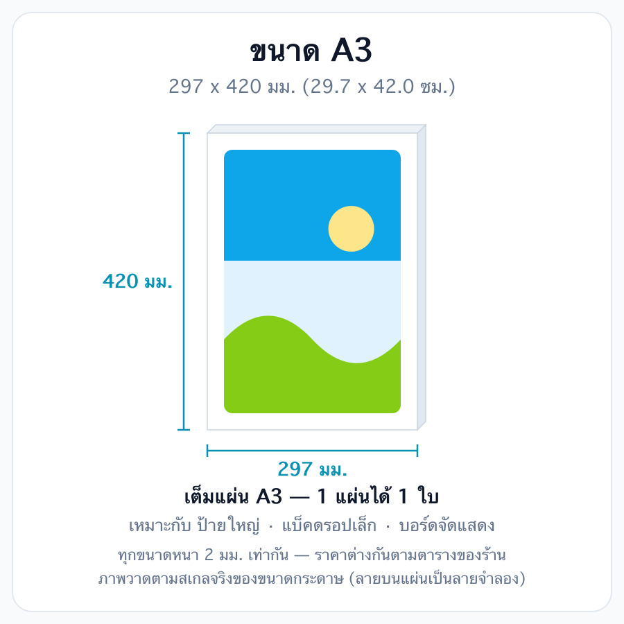 A3 (29.7 x 42.0 ซม.)